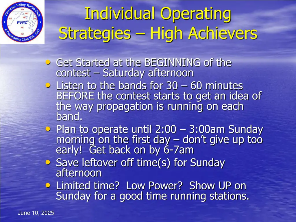 individual operating strategies high achievers
