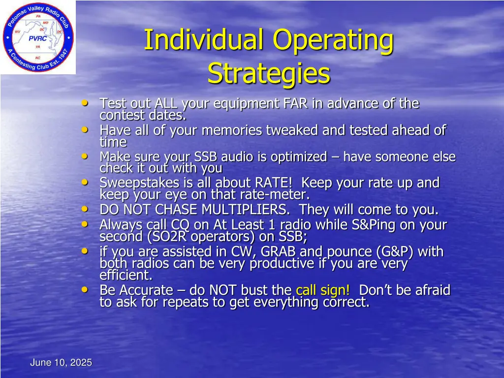 individual operating strategies test out all your