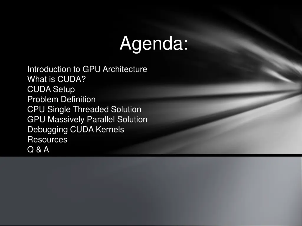 agenda