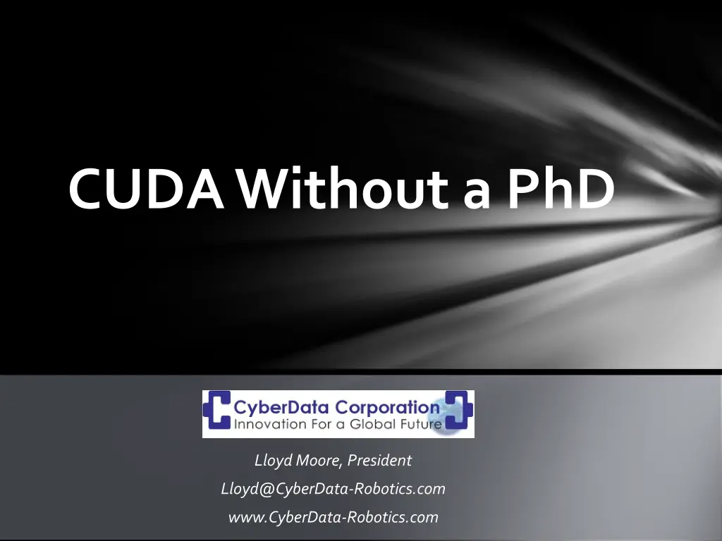 cuda without a phd