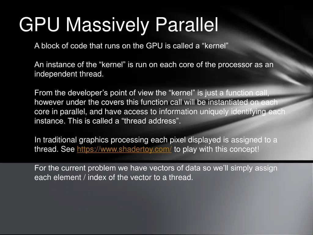 gpu massively parallel 3