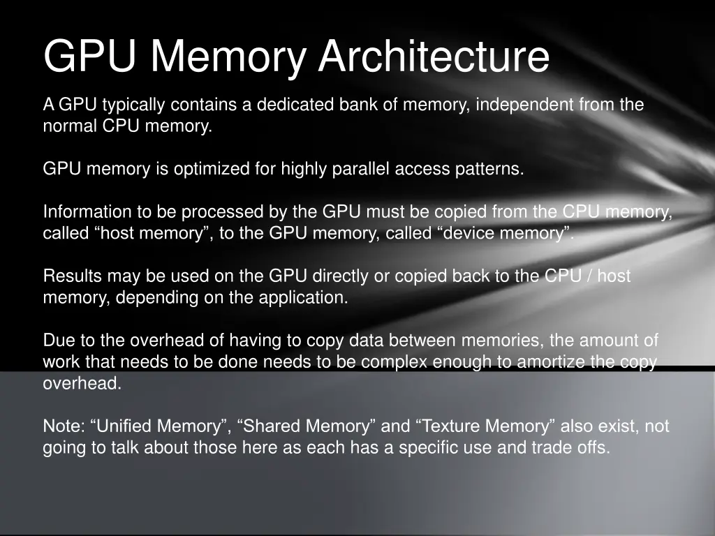 gpu memory architecture