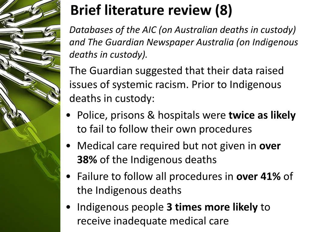 brief literature review 8