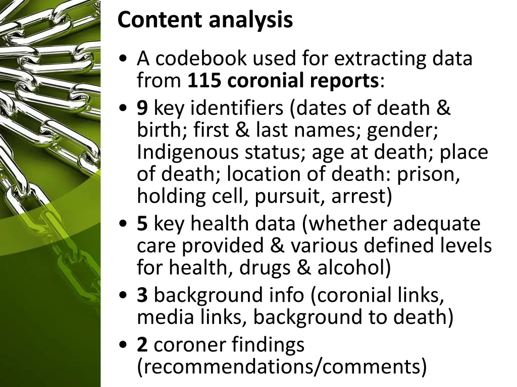 content analysis