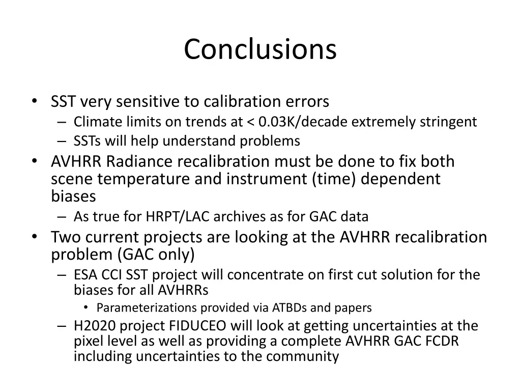conclusions