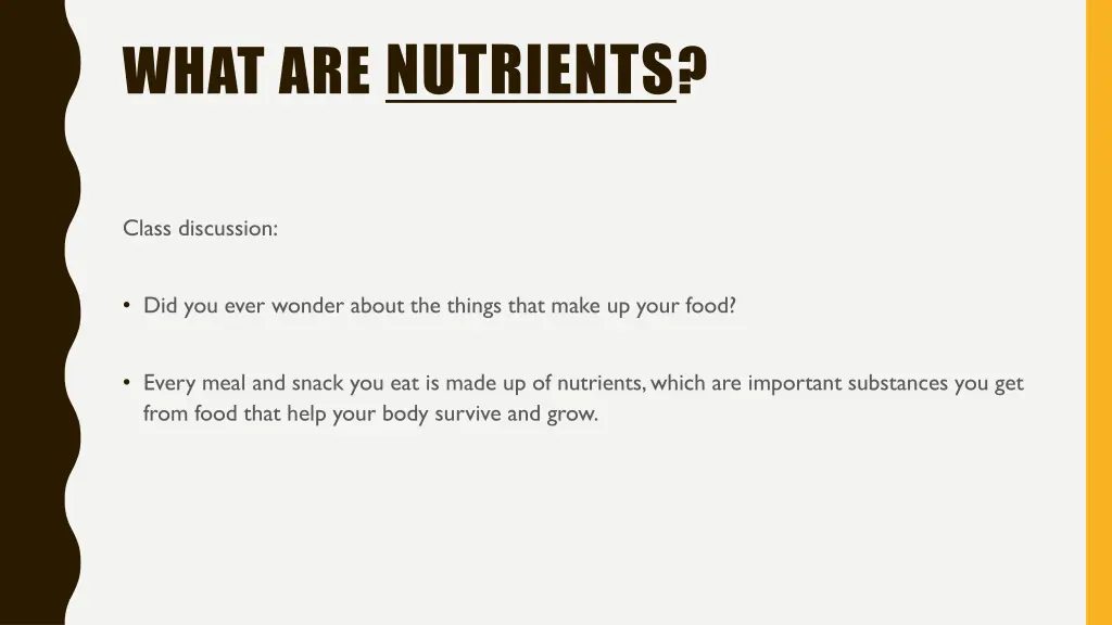 what are nutrients