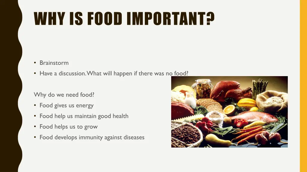 why is food important