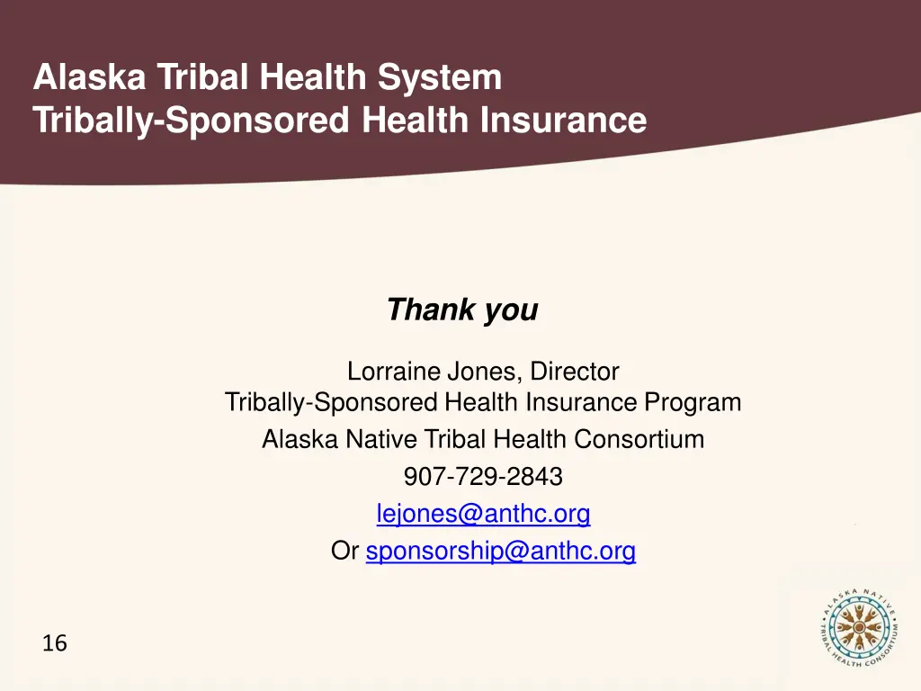 alaska tribal health system tribally sponsored 2