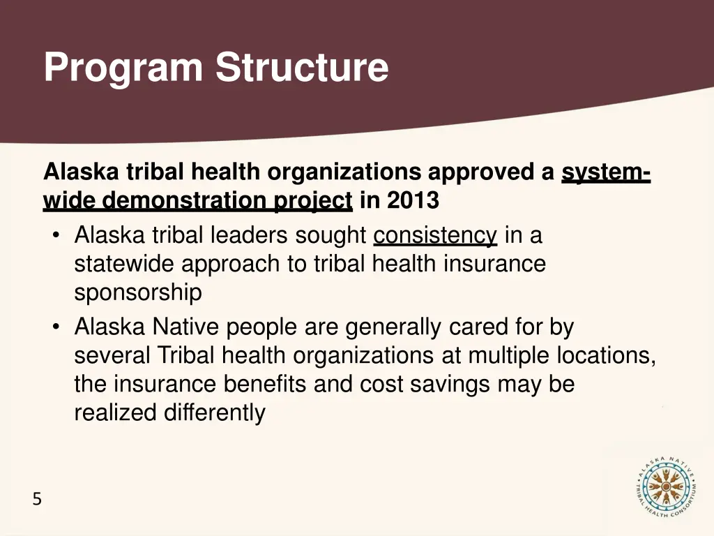 program structure 1