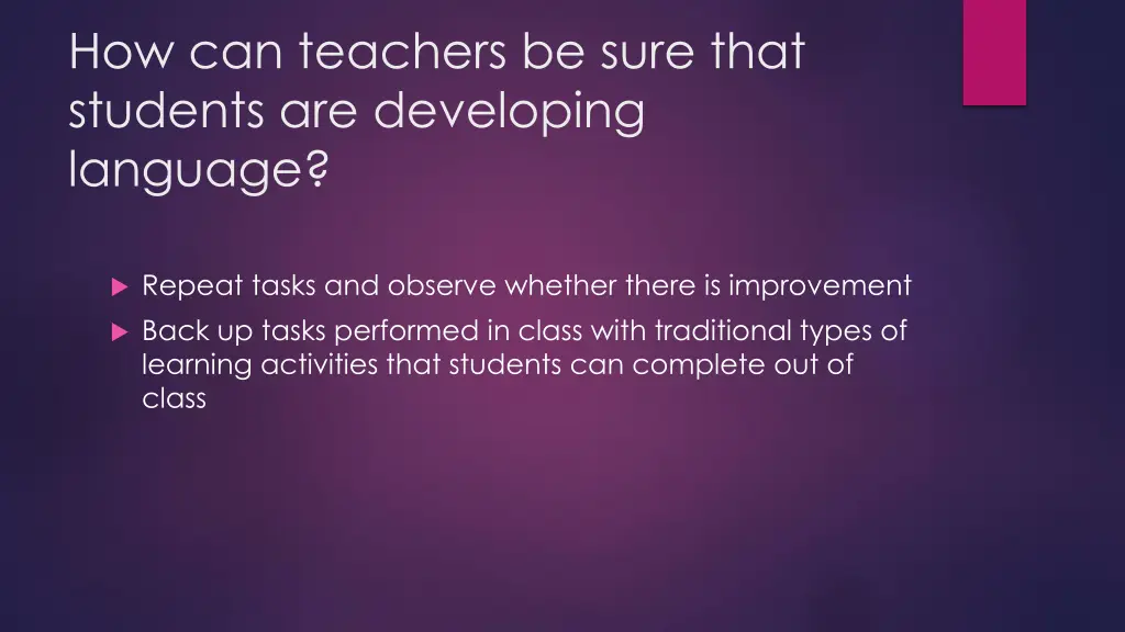 how can teachers be sure that students