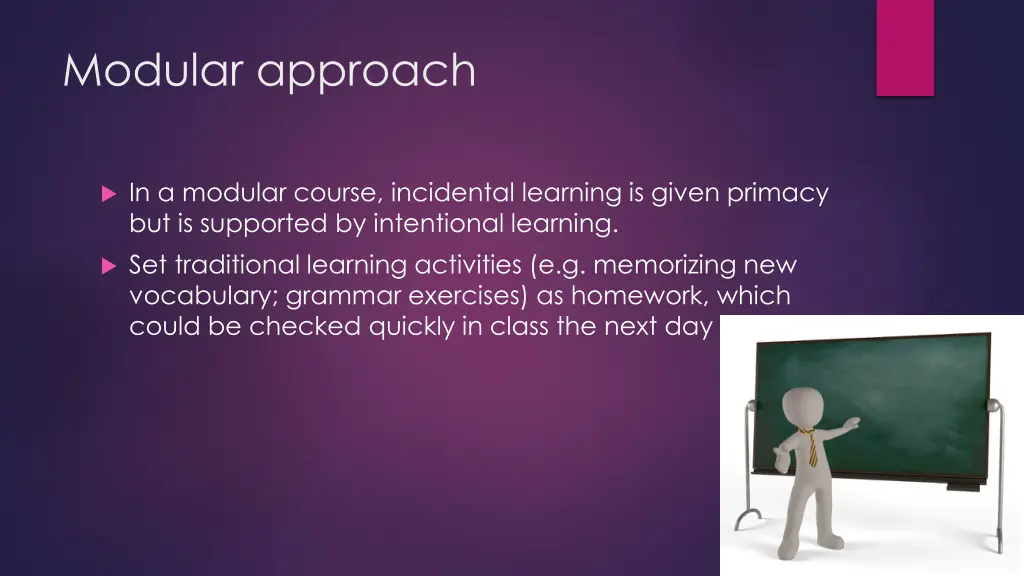 modular approach