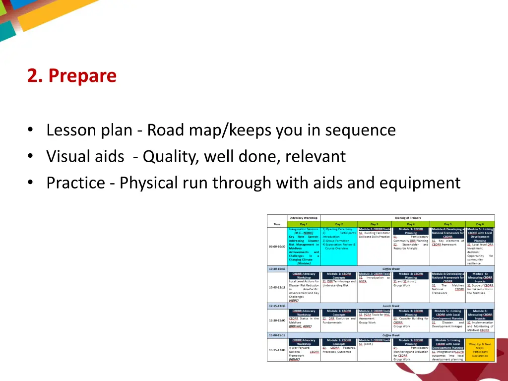 2 prepare