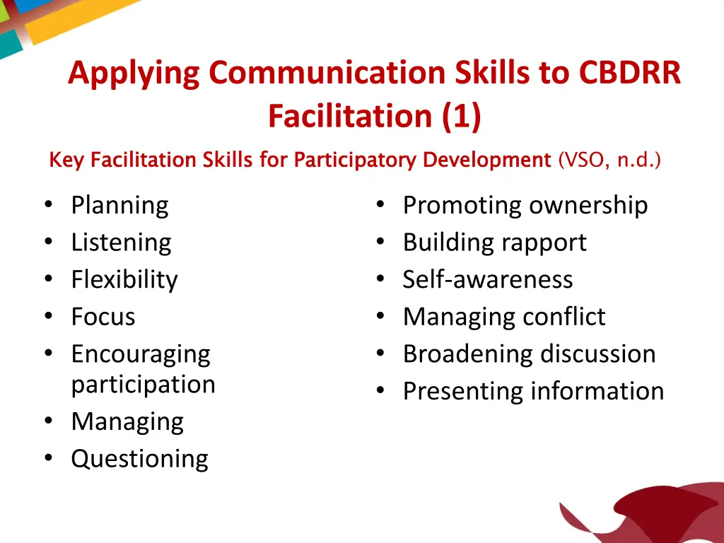 applying communication skills to cbdrr 1
