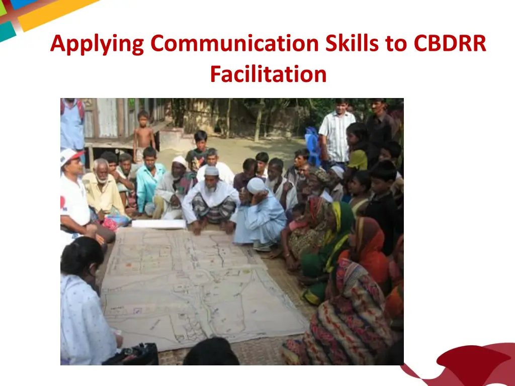 applying communication skills to cbdrr