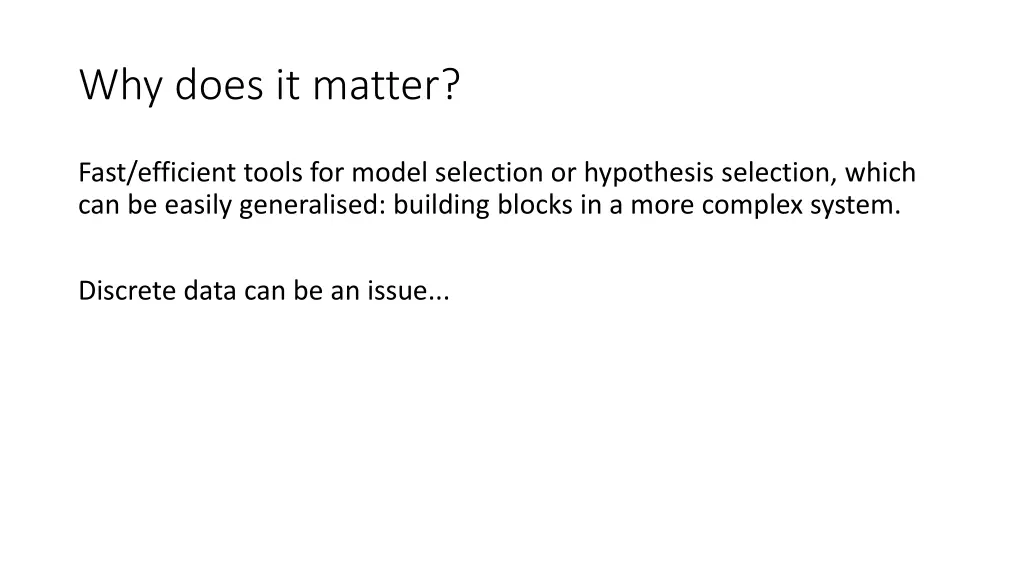 why does it matter 2
