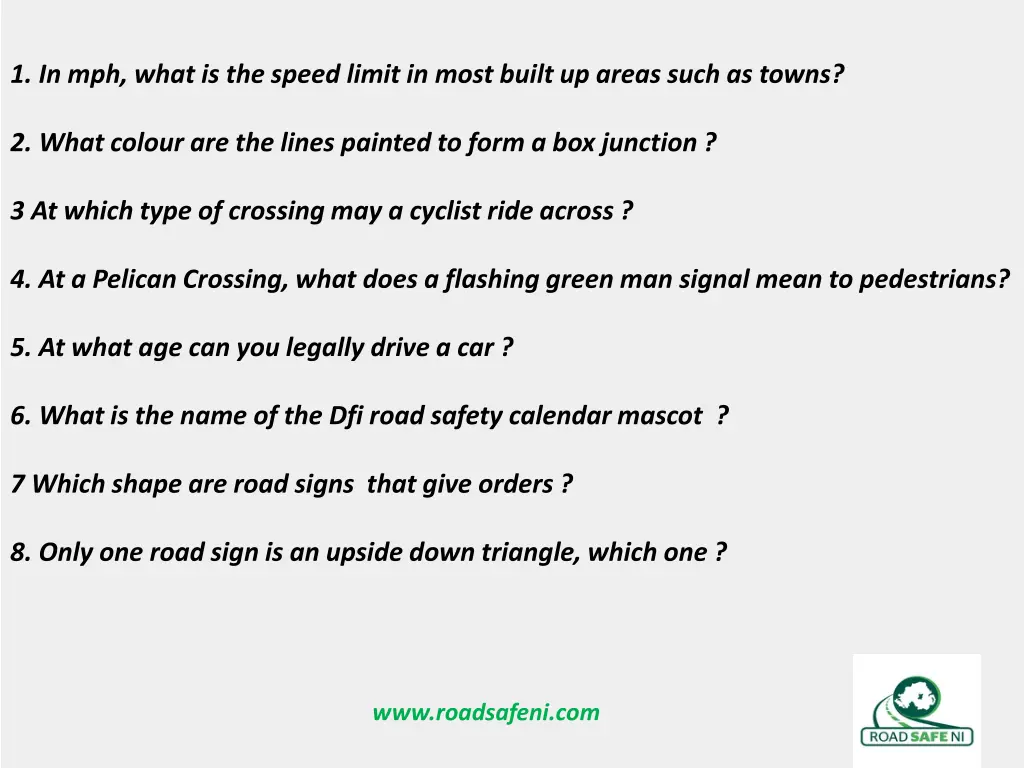 1 in mph what is the speed limit in most built