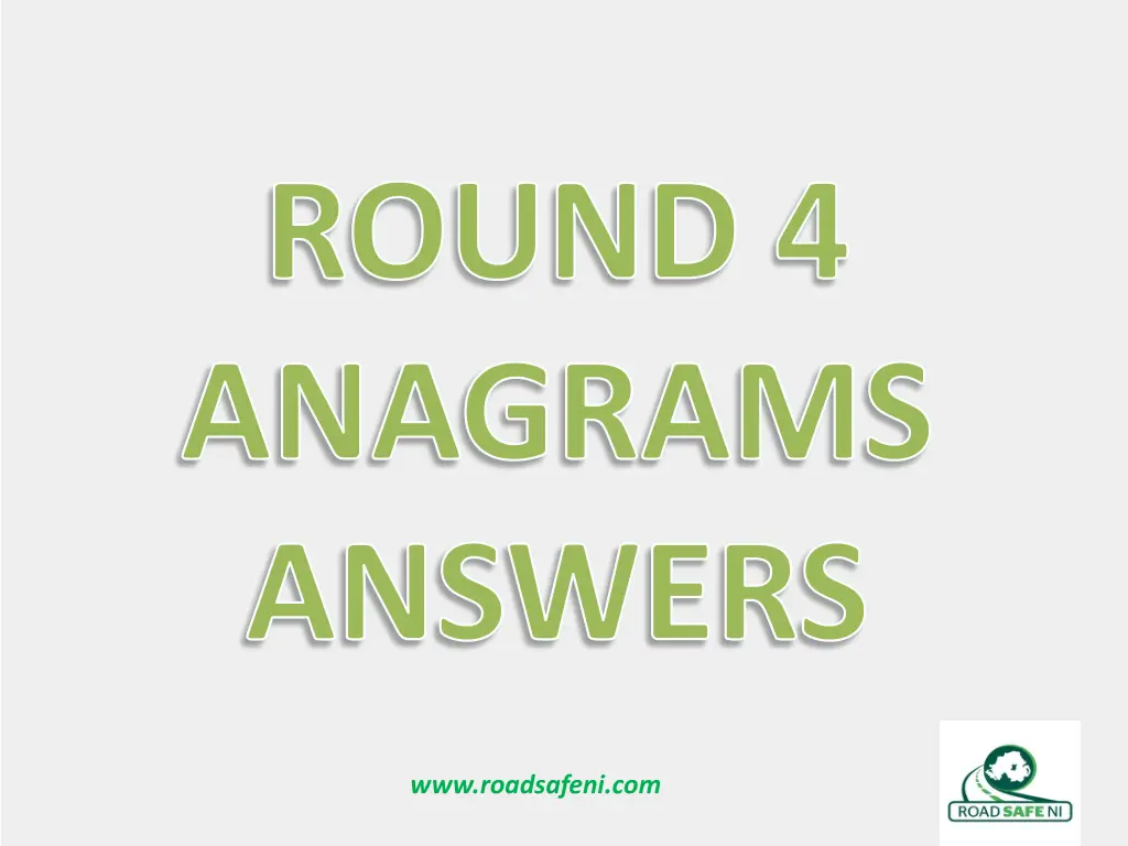 round 4 anagrams answers