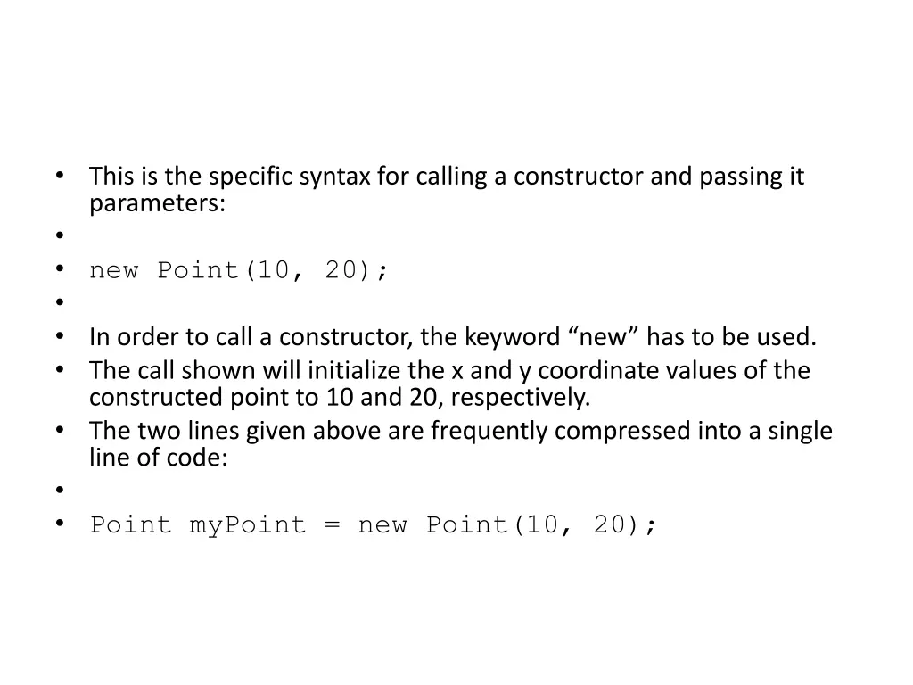 this is the specific syntax for calling