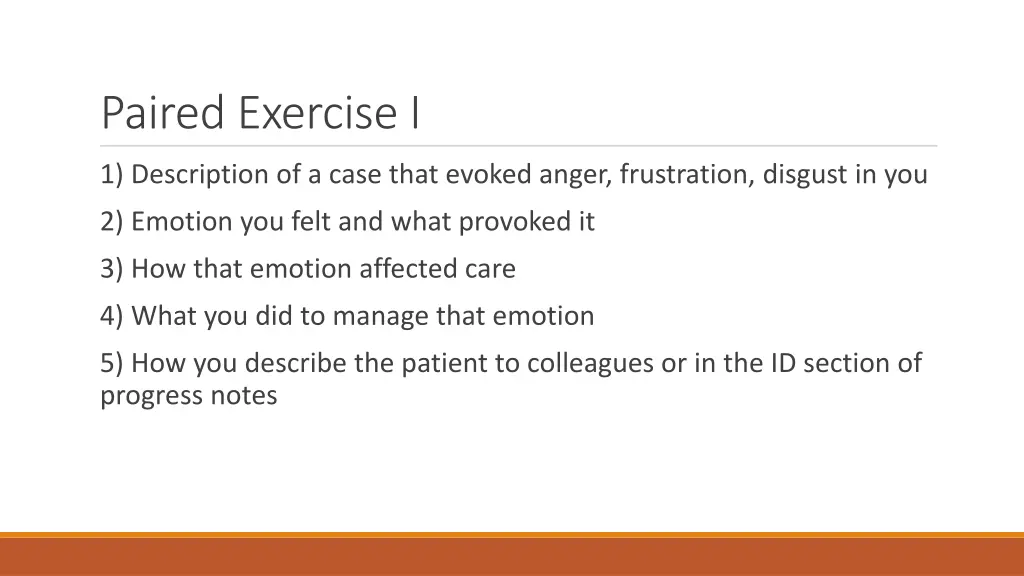 paired exercise i
