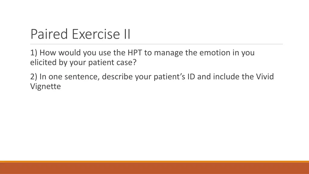 paired exercise ii