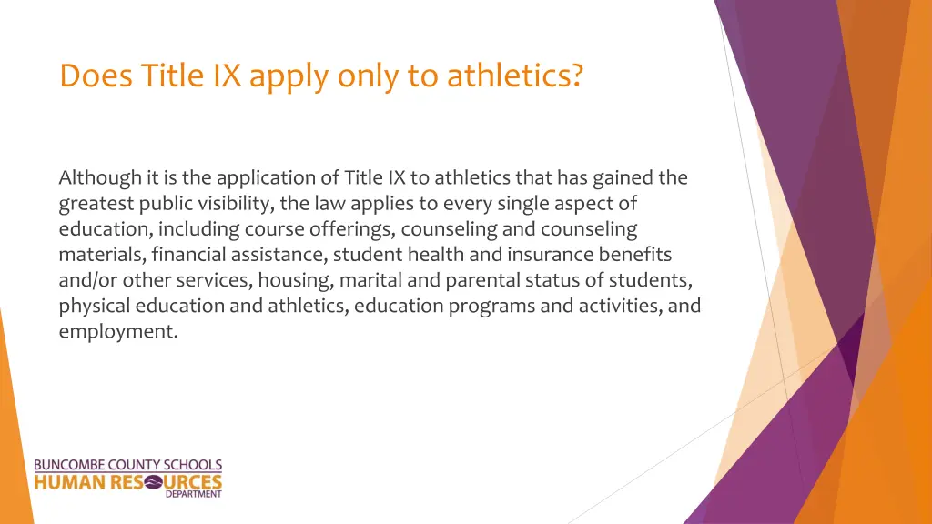 does title ix apply only to athletics