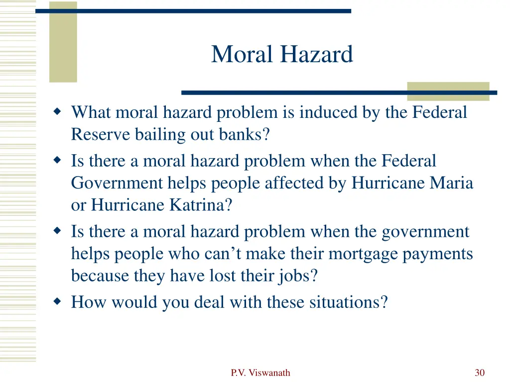 moral hazard 2