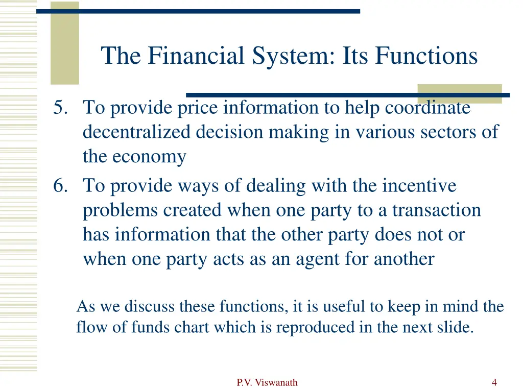 the financial system its functions 1