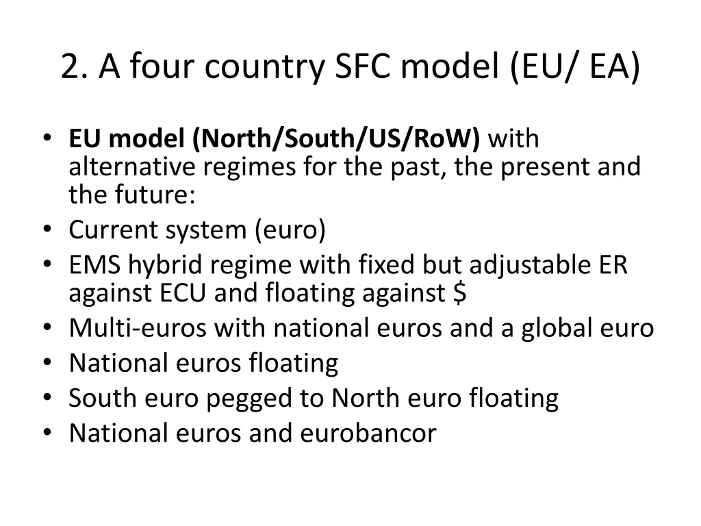 2 a four country sfc model eu ea