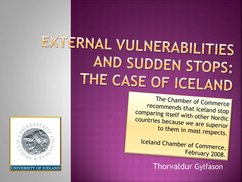 external vulnerabilities and sudden stops