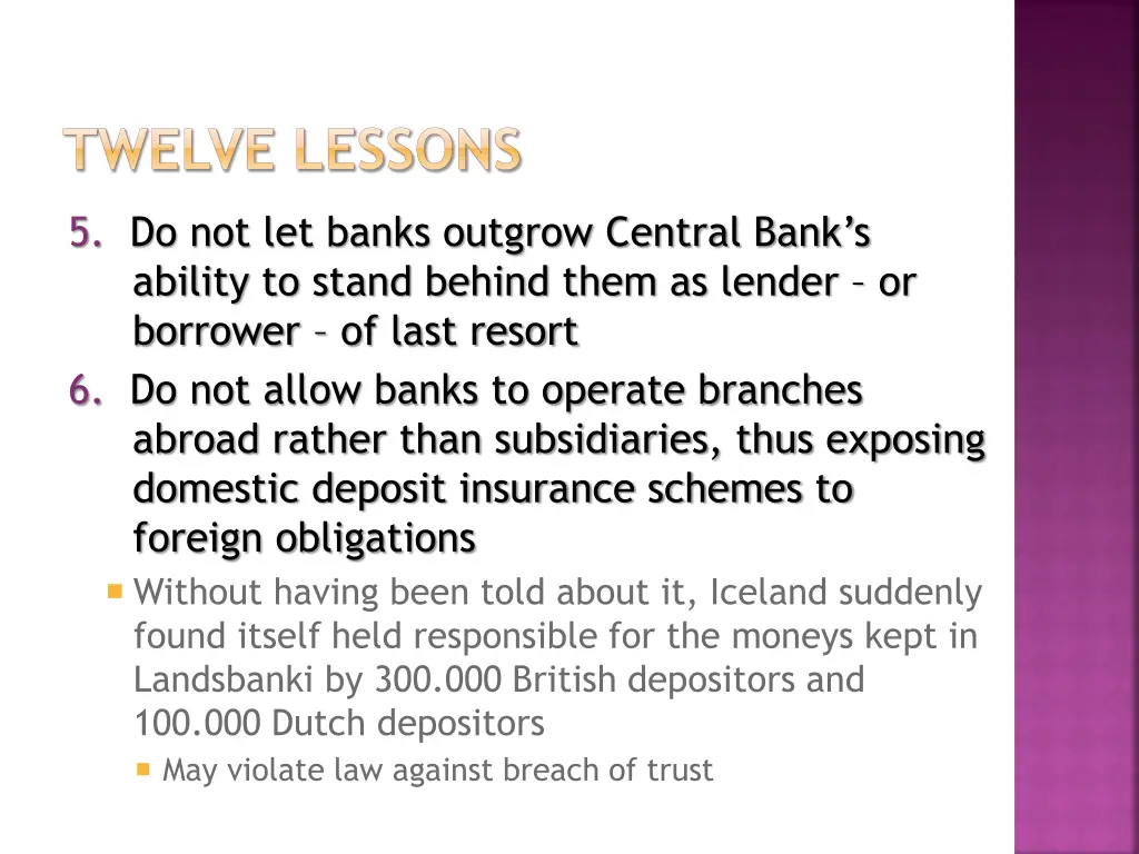 twelve lessons 1