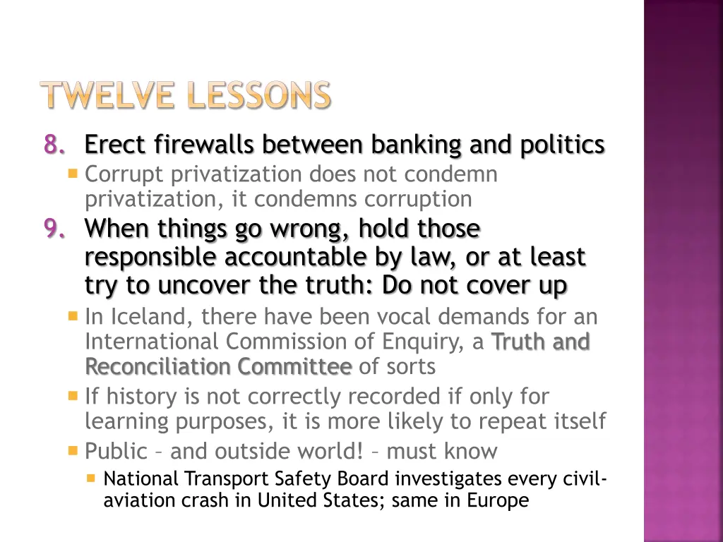 twelve lessons 3