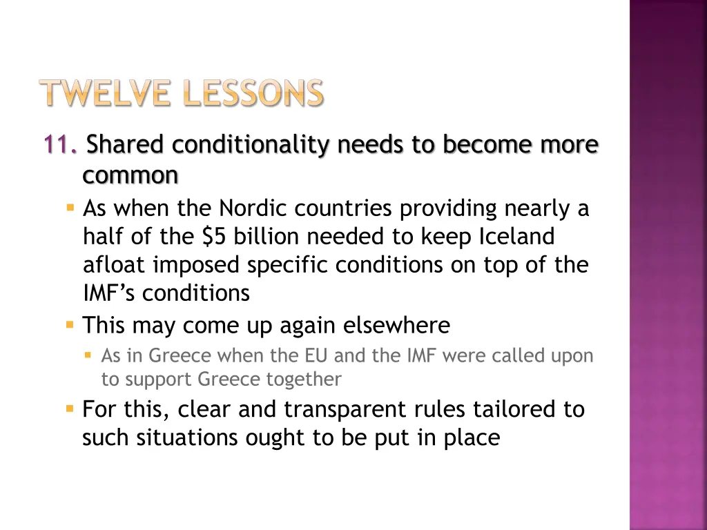 twelve lessons 5