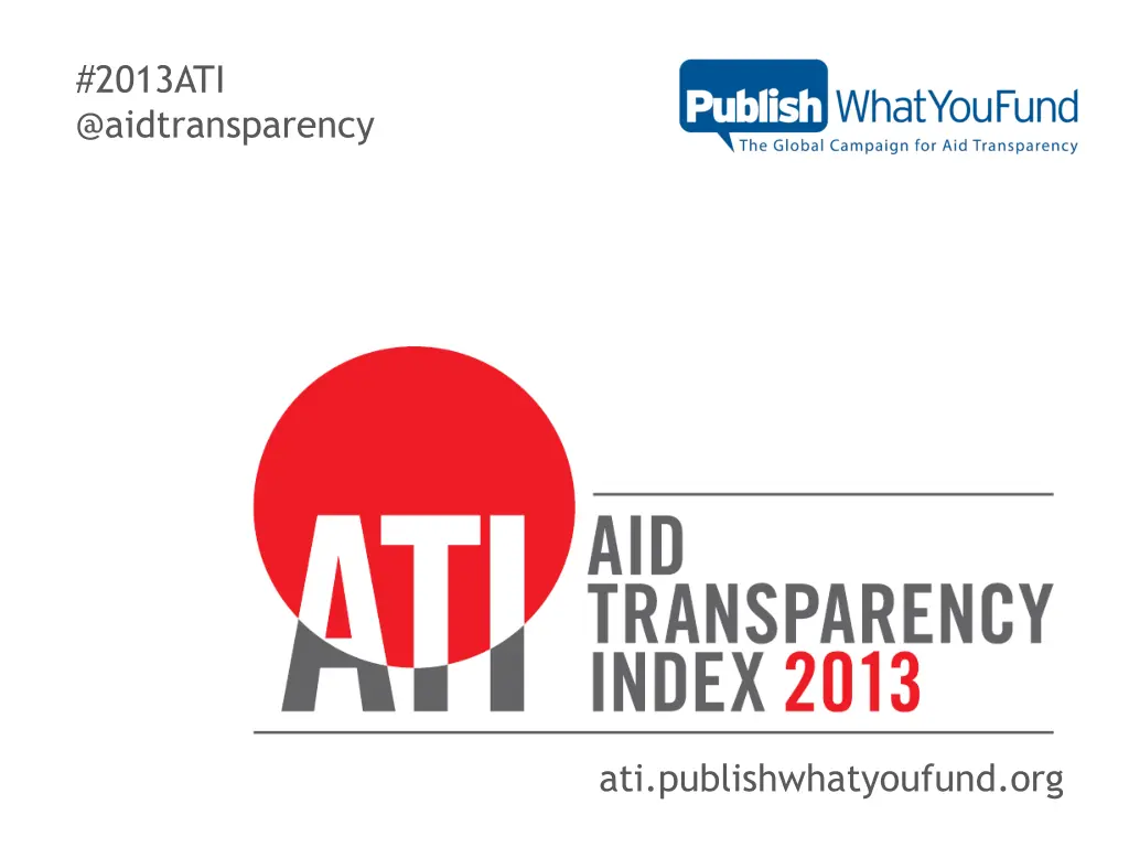 2013ati @aidtransparency