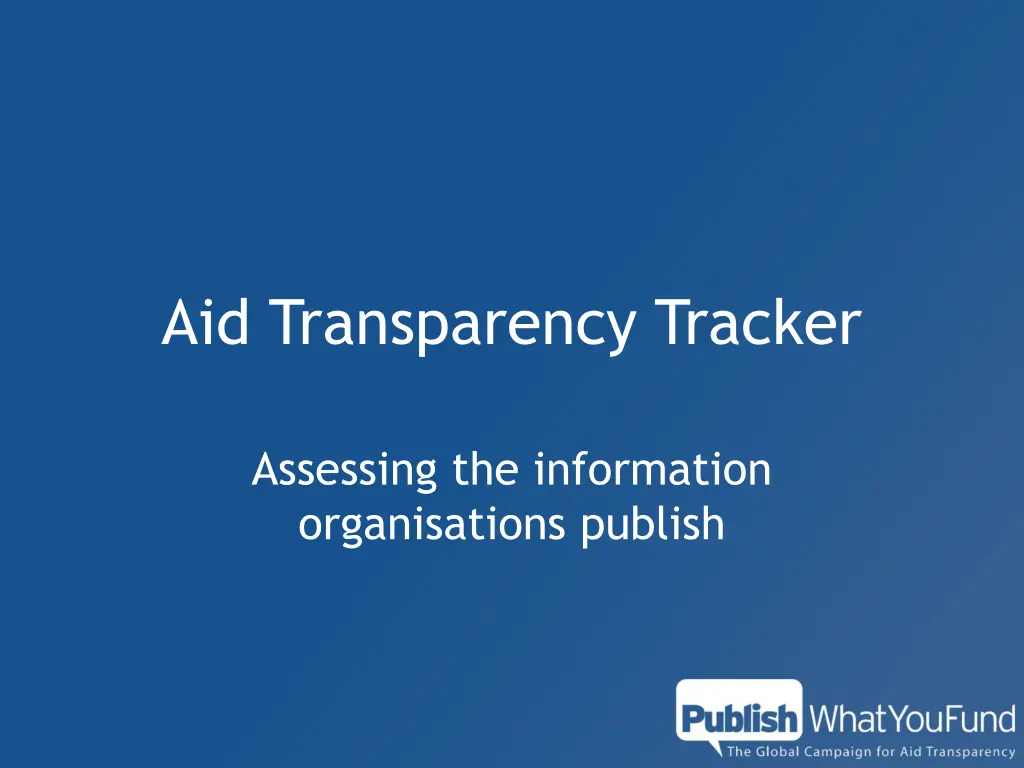 aid transparency tracker