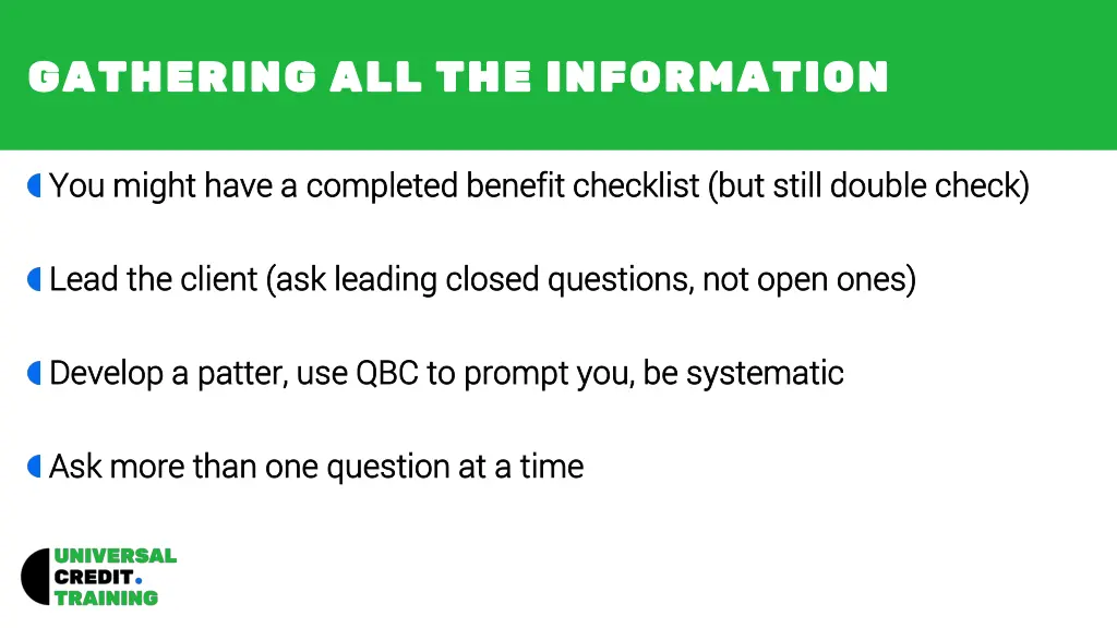 gathering all the information gathering