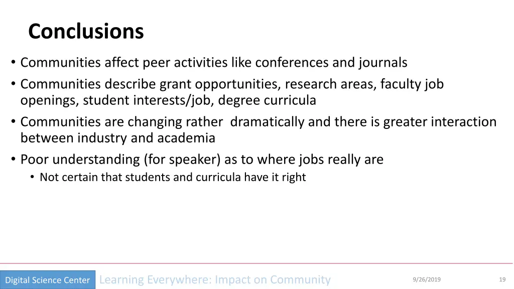 conclusions