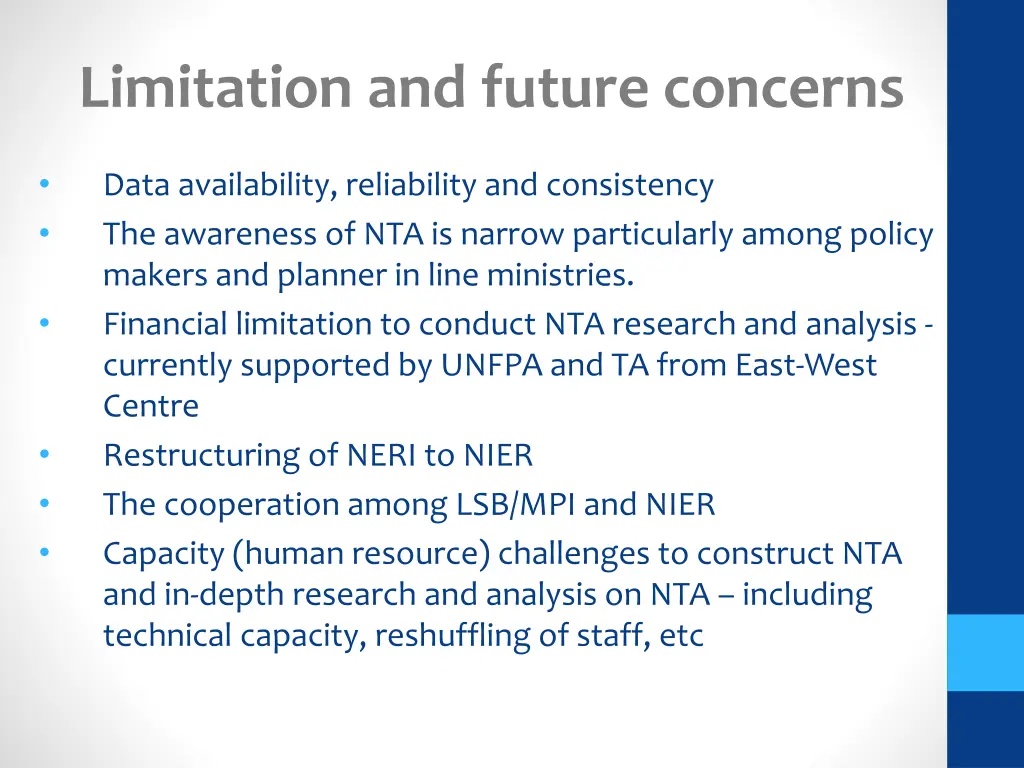 limitation and future concerns