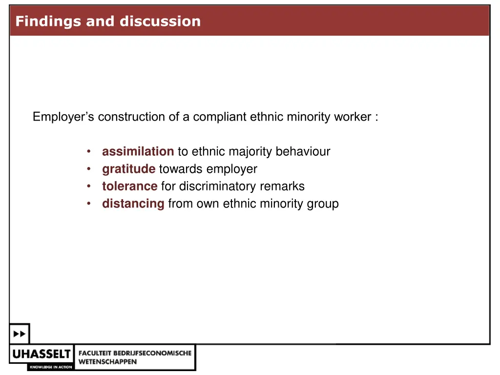 findings and discussion