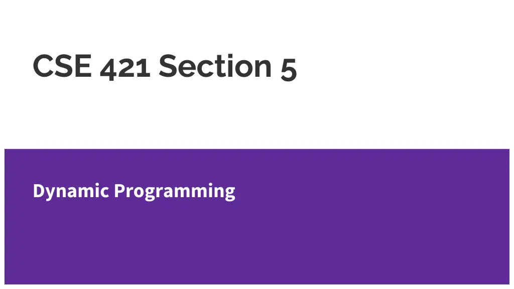 cse 421 section 5