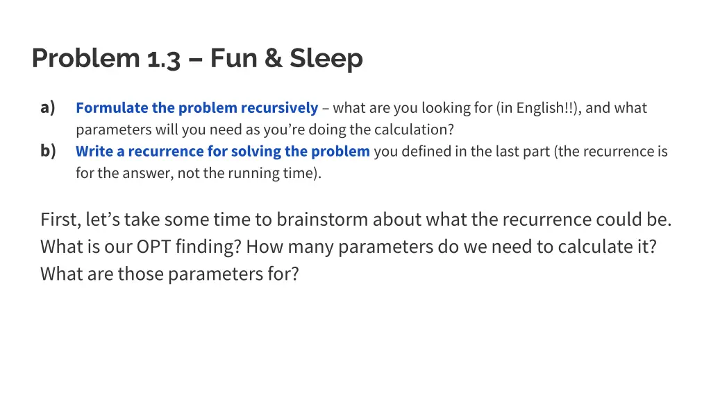 problem 1 3 fun sleep 1