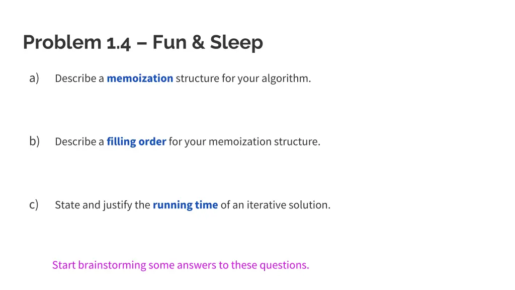 problem 1 4 fun sleep