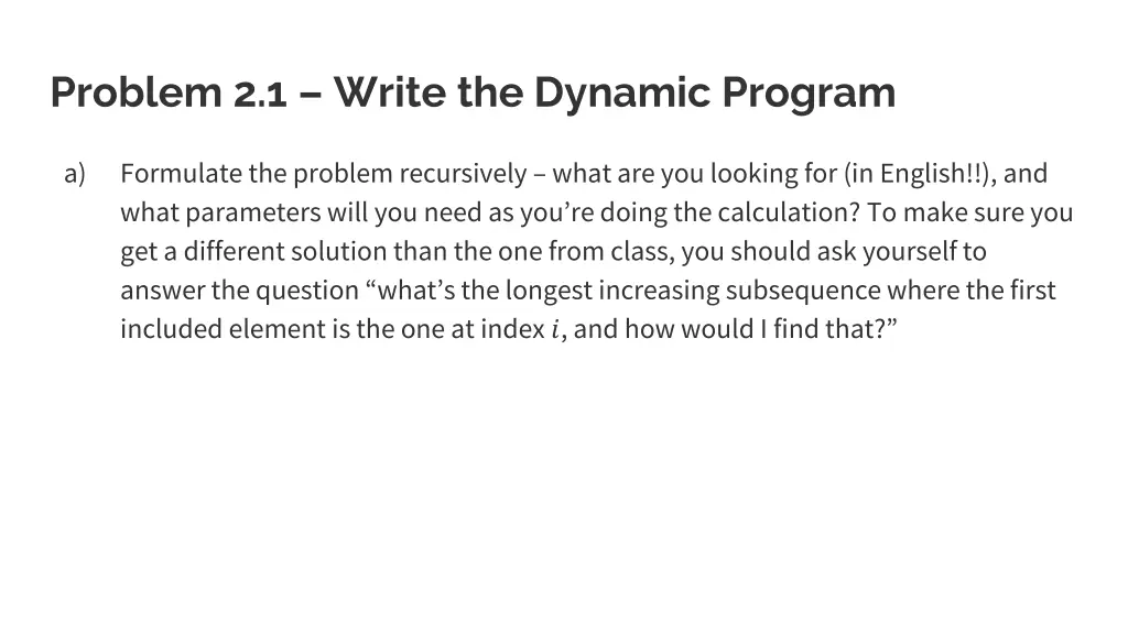 problem 2 1 write the dynamic program 1