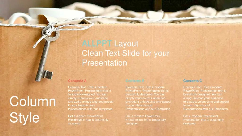 allppt layout clean text slide for your