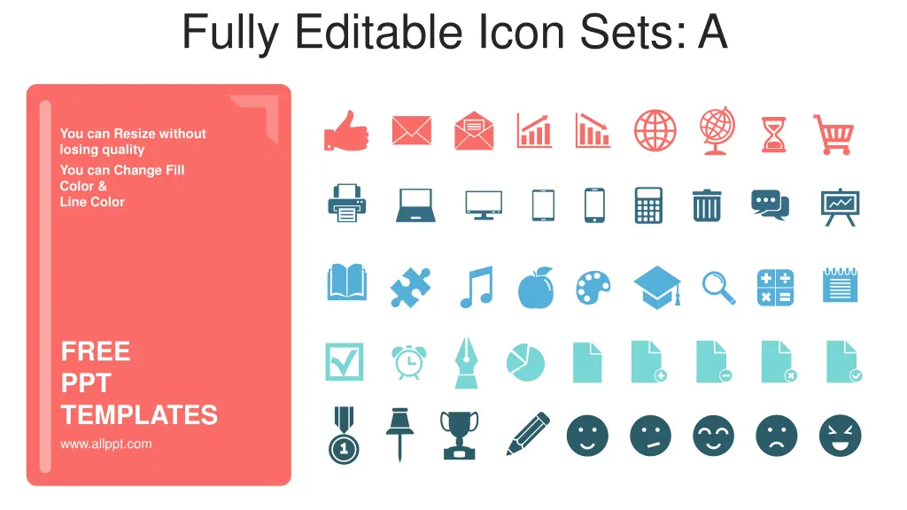 fully editable icon sets a