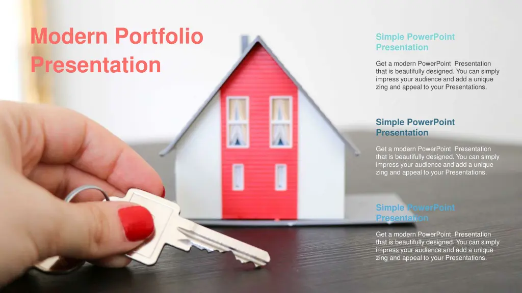 modern portfolio presentation