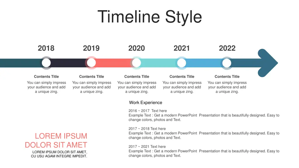 timeline style