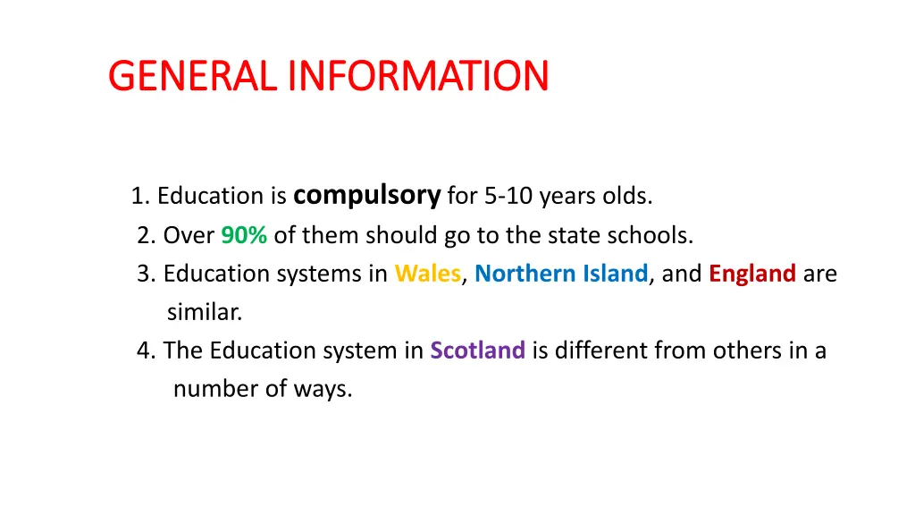 general information general information
