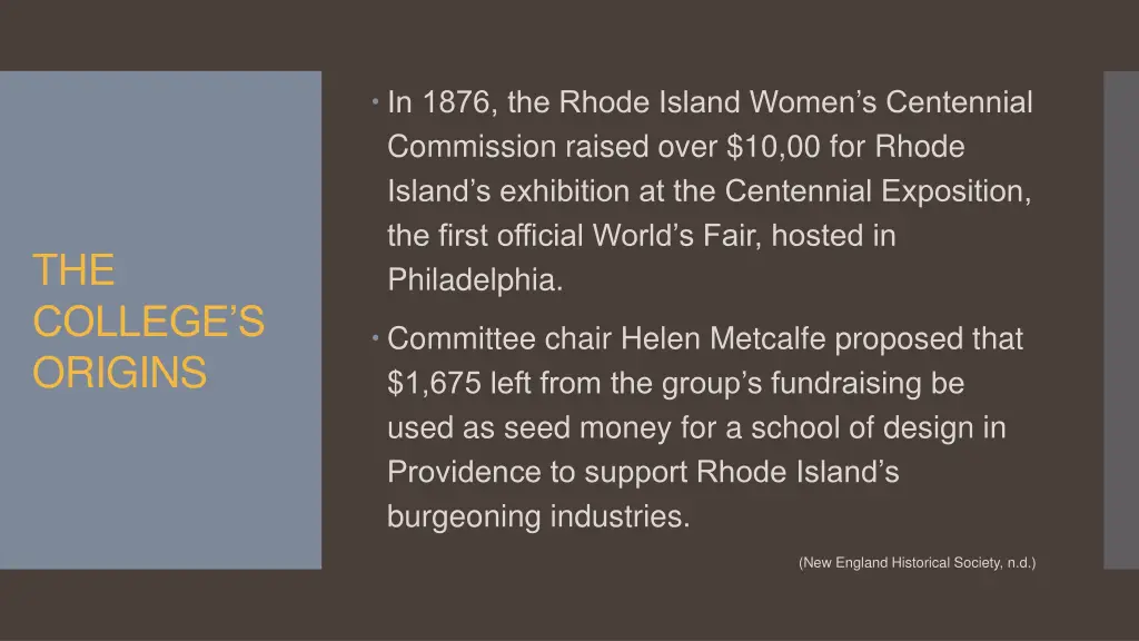 in 1876 the rhode island women s centennial