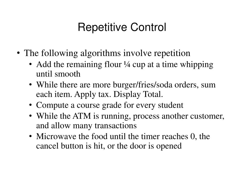 repetitive control