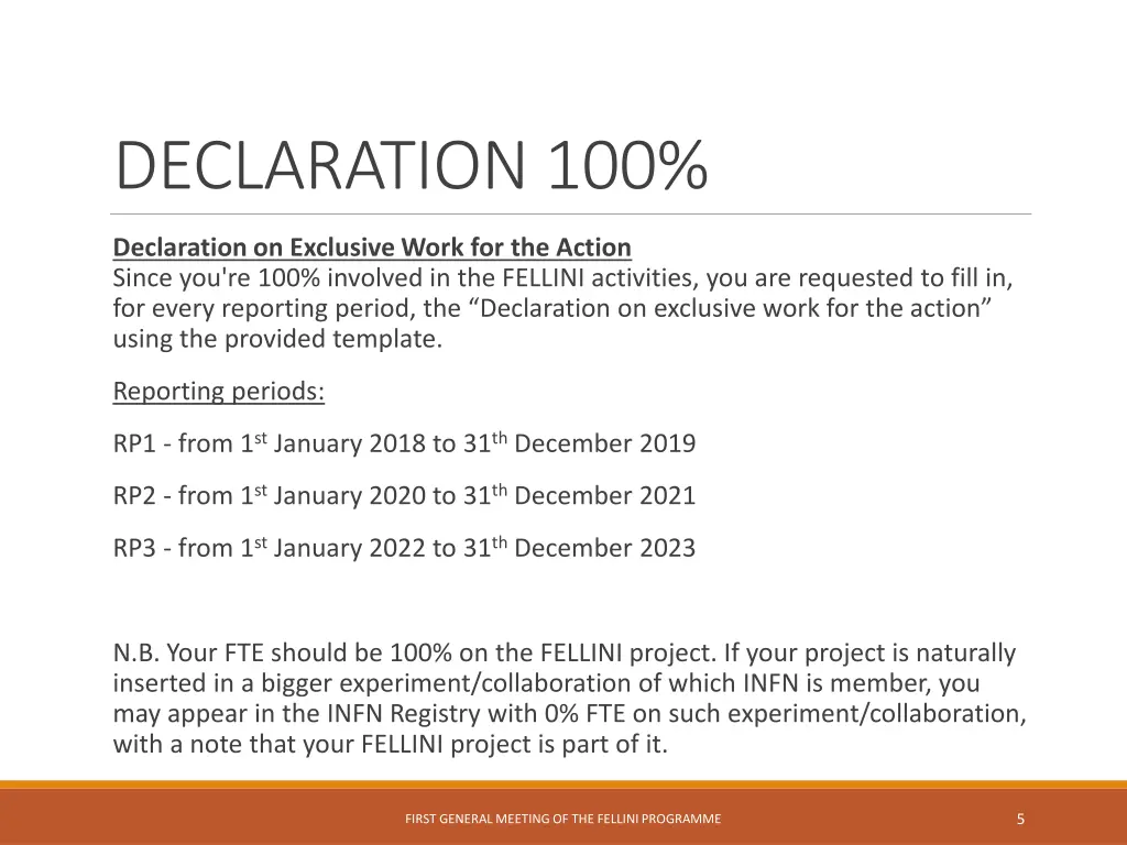 declaration 100